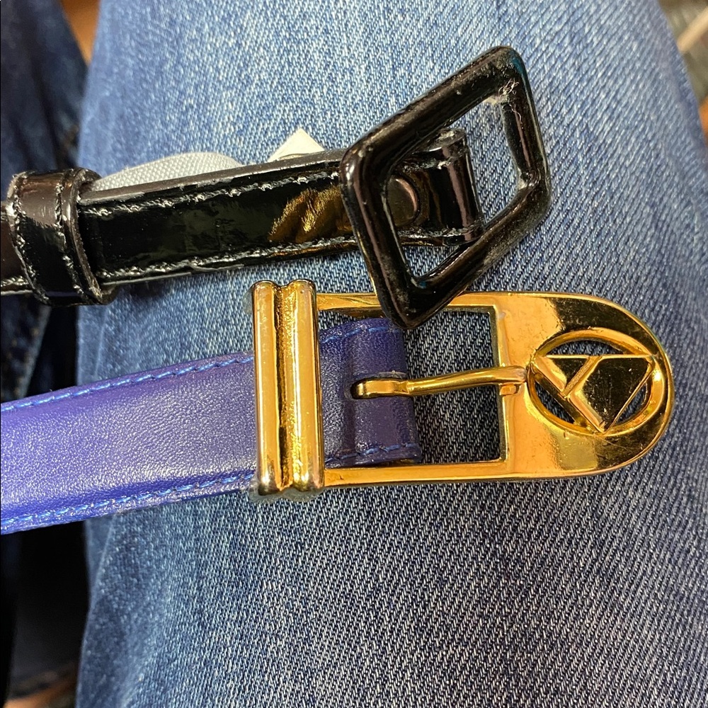 Vintage Leather Belts Made in Korea and Full Grain